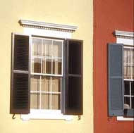 Historic six-over-six windows--preserved.