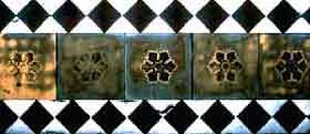 Worn encaustic tiles are still serviceable, but once the design has been lost, the tiles cannot be repaired. They must be replaced in kind, to match.